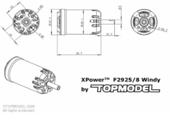 Top Model XPower F2925-8 Windy 1380KV -Aloft Hobbies Shop 292508
