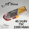 Tattu 4S 2300mAh 75C XT60 1 Tattu 4S 2300mAh 75C XT60 -Aloft Hobbies Shop 4S14.8V75C2300MAH