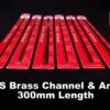 K&S Brass Angle 1/8 X 1/8 X .018 Thick, 300mm Long, 1pc. -Aloft Hobbies Shop BrassChannel Angle300mm2
