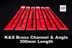 K&S Brass Angle 1/4 X 1/4 X .018 Thick, 300mm Long, 1pc.