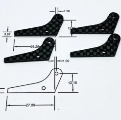 CFK Control Horn 12.18mm For DS