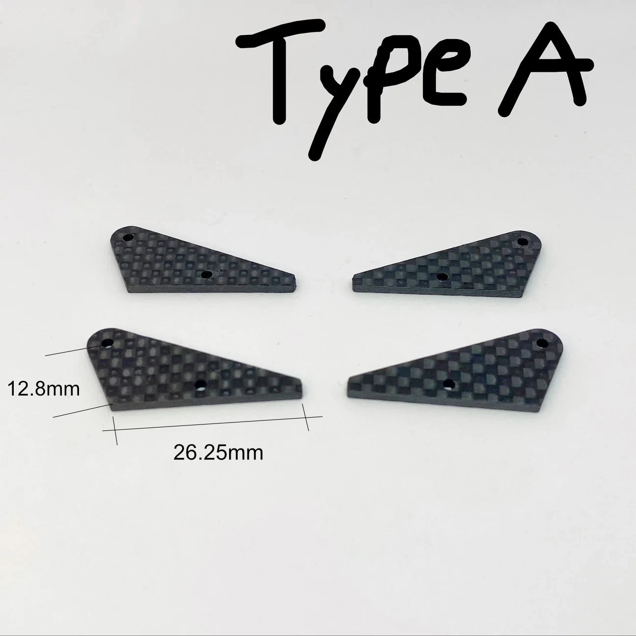 CFK Control Horn 12.8mm For DS Type A 3 CFK Control Horn 12.8mm For DS Type A