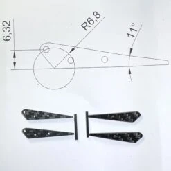 CFK Control Horn 6.32mm