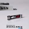 Dualsky ULT 1S 220mAh 50C Horizon Connector JST PH1.25 -Aloft Hobbies Shop DualskyULT1S220mAh50CHorizonConnector31545