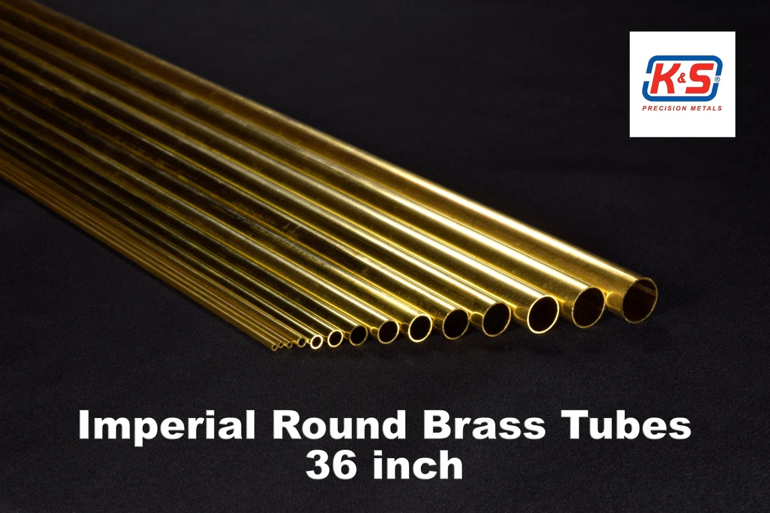 K&S 1/8'' Round Brass Tube 3 K&S 1/8'' Round Brass Tube