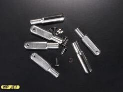 MP Jet Aluminum Clevis / Length 30mm / Slot Width 2mm / 2mm Dia. Pin / 6pk / M3