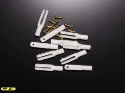 MP Jet Plastic Clevis / Length 23mm / Slot Width 1.6mm / 1.6mm Dia. Pin / 10pk / White