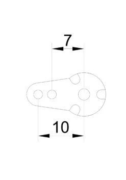 TLS Servo Horn For KST Servos 7 / 10mm -Aloft Hobbies Shop TLSServoHornforKSTServos1