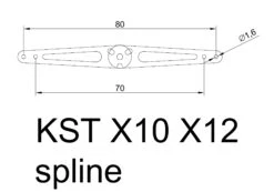 TLS Servo Horn For KST Servos 70 / 80mm -Aloft Hobbies Shop TLSServoHornforKSTServos70 80mm4
