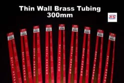 K&S 1mm OD Thin Wall Brass Tube 300mm (Pack Of 4)