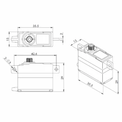 Blue Bird BMS-A923 - 11.6kg (161.1 Oz In), 0.048-sec - 34 Grams -Aloft Hobbies Shop a923 1