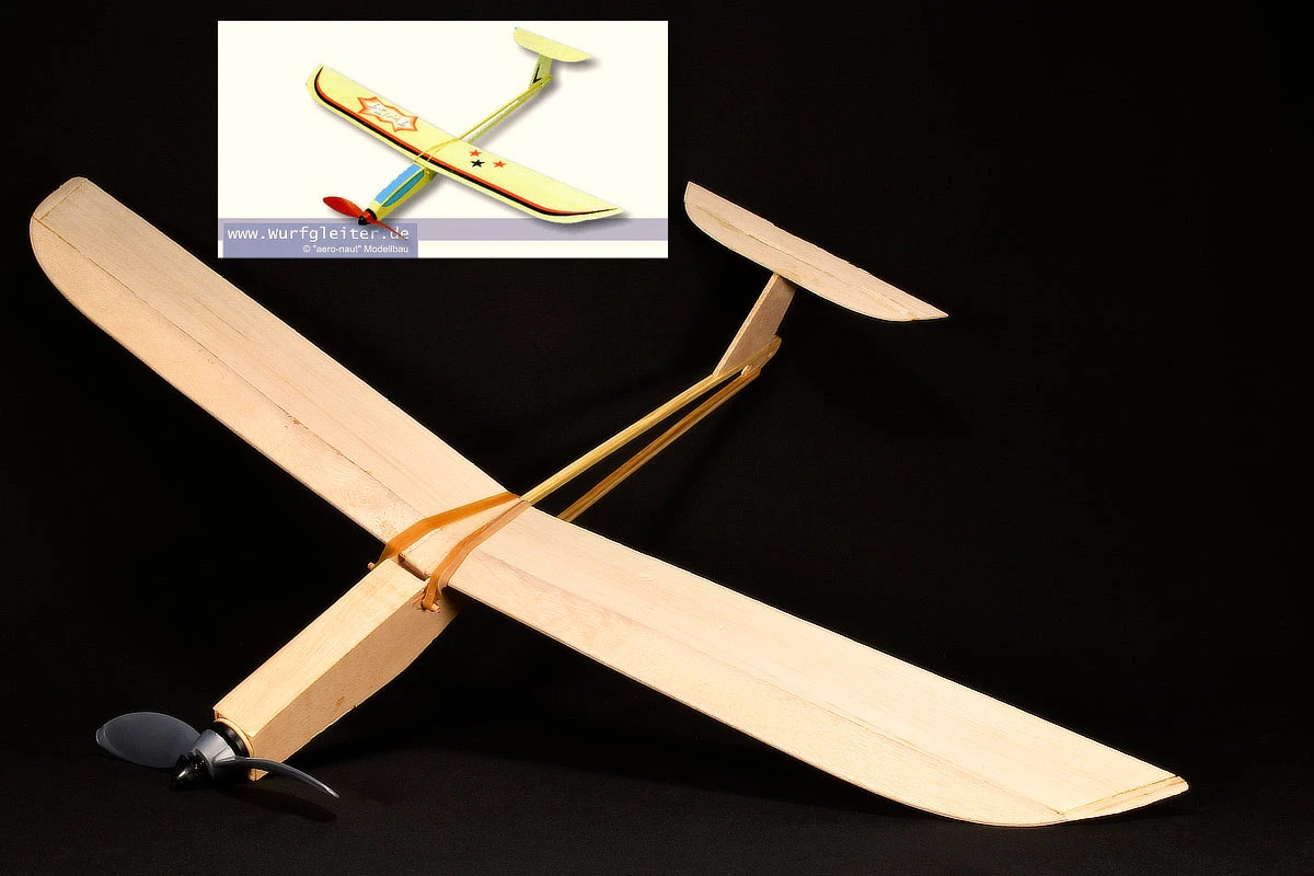 Aeronaut Twist Rubber Power Free Flight Airplane 4 Aeronaut Twist Rubber Power Free Flight Airplane - Image 2