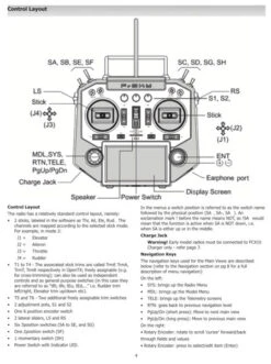 Horus X10-X10S OpenTX User Manual -Aloft Hobbies Shop control sample