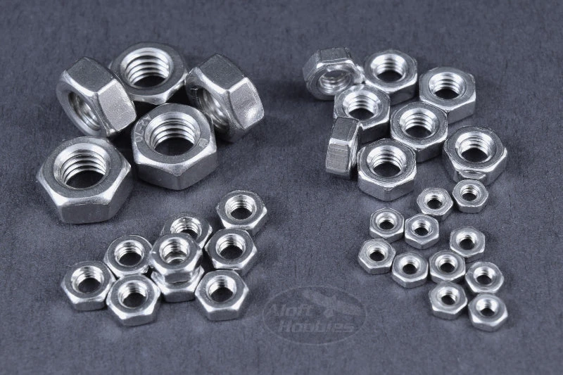 SAE Stainless Steel Hex Nuts 10-32100pcs 3 SAE Stainless Steel Hex Nuts 10-32100pcs