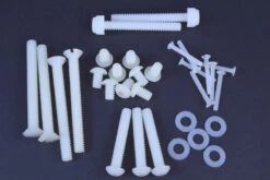 Nylon Flat Head Machine Screws M3X20mm 50pcs