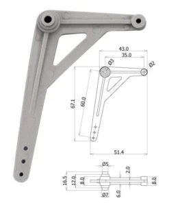 TopModel Prelude / Marabu Elevator Bellcrank