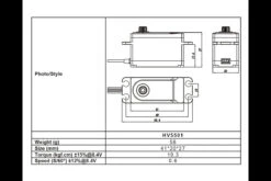 FrSky Xact HV 5501 19.3Kg (268 Oz In) 0.11 Sec - 58g -Aloft Hobbies Shop frsky xact hv5501 dwg