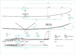 Duo 2.1m Thermal Sailplane -Aloft Hobbies Shop schemat duo 1 1