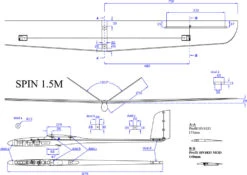 Spin 1.5m Sailplane -Aloft Hobbies Shop schemat spin 1