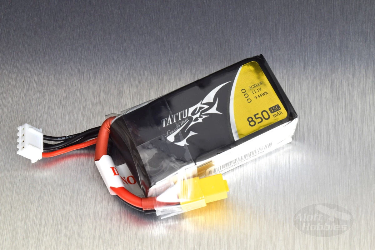 Tattu 3S 850mAh 75C XT60 3 Tattu 3S 850mAh 75C XT60