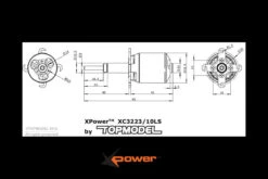 Top Model XPower XC 3223 - 10 LS 1200KV -Aloft Hobbies Shop xc 3223 dwg 1